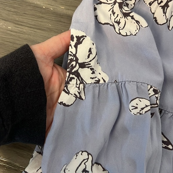 FREE PEOPLE PERIWINKLE RITA TIERED PLUNGE BACK MIDI DRESS - Picture 15 of 16